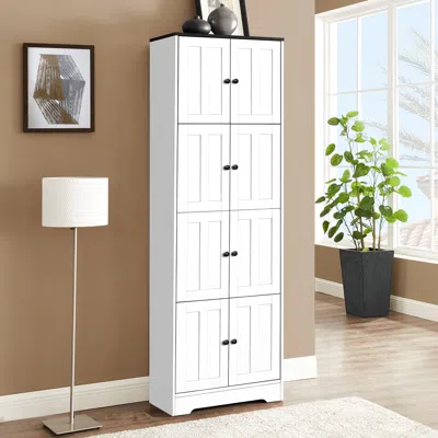 Streamdale Furniture Streamdale 4-door Tall Storage Cabinet For Various Rooms