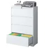 Streamdale Furniture Streamdale 4-drawer Lateral File Cabinet With Lock