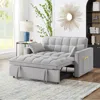Streamdale Furniture Streamdale 4-in-1 Space-saving Velvet Loveseat Sofa Bed With Storage