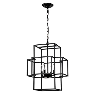 Streamdale Furniture Streamdale 4-light Adjustable Pendant Light For Dining Room, Farmhouse Style