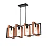 Streamdale Furniture Streamdale 4-light Rectangular Rustic Kitchen Island Pendant Chandelier
