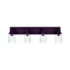 Streamdale Furniture Streamdale 4-light Vanity Wall Sconce With Glass Shades