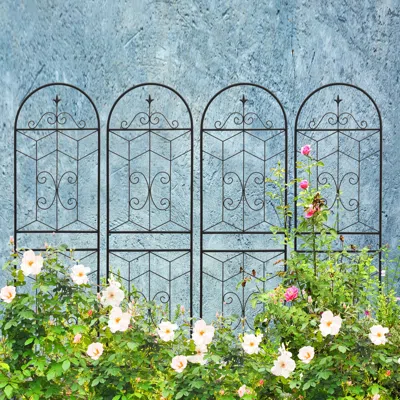 Streamdale Furniture Streamdale 4 Pack 71" Garden Trellis - Climbing Plant Support