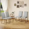 Streamdale Furniture Streamdale 4-pack Heavy-duty Chairs: 2.1" Cushions, Iron Frame, Home/office