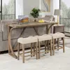 Streamdale Furniture Streamdale 4-piece Bar Table Set With Power Outlet And 3 Padded Stools