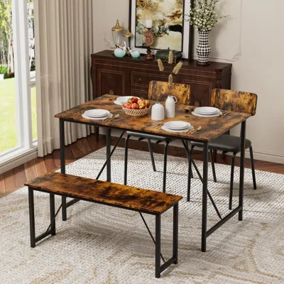 Streamdale Furniture Streamdale 4-piece Dining Set With Bench