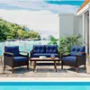 Streamdale Furniture Streamdale 4-piece Garden Furniture
