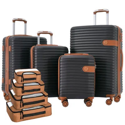 Streamdale Furniture Streamdale 4 Piece Luggage Set Suitcase Set In Orange