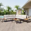 Streamdale Furniture Streamdale 4-piece Patio Furniture Set With Waterproof Cushions (beige)