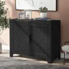 Streamdale Furniture Streamdale 40" Modern Cabinets Unique Doors & Adjustable Shelves