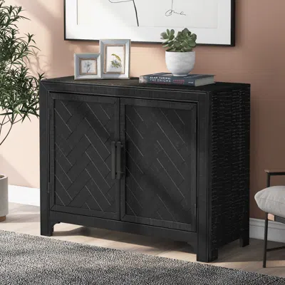 Streamdale Furniture Streamdale 40" Modern Cabinets Unique Doors & Adjustable Shelves