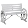 Streamdale Furniture Streamdale 41" Wooden Wagon Wheel Bench