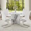 Streamdale Furniture Streamdale 42" Round Dining Table For Small Spaces (table Only)