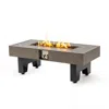Streamdale Furniture Streamdale 42_inch Iron Fire Pit Table Wood Fire Pit