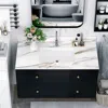 Streamdale Furniture Streamdale 43" Marble Bathroom Vanity Top With Sink & Backsplash