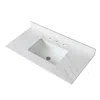 Streamdale Furniture Streamdale 43" Marble Vanity Top With Sink And Backsplash
