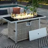 Streamdale Furniture Streamdale 43" Propane Fire Pit Table - 60000 Btu Wicker