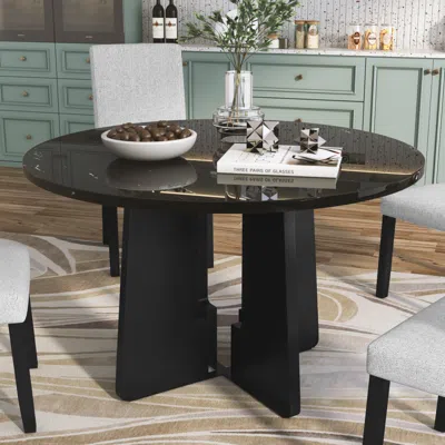 Streamdale Furniture Streamdale 43" Round Modern Dining Table