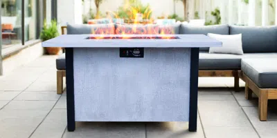 Streamdale Furniture Streamdale 44" Outdoor Patio Propane Gas Fire Pit Table, 50,000 Btu