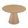 Streamdale Furniture Streamdale 45" Round Oak Dining Table - Kitchen, Living Room, Cafe