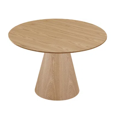 Streamdale Furniture Streamdale 45" Round Oak Dining Table - Kitchen, Living Room, Cafe
