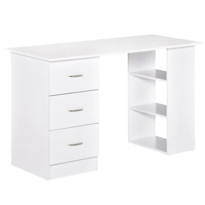 Streamdale Furniture Streamdale 47" Modern Home Office Computer Desk Bookcase Combo Writing Table Workstation With 3 Draw