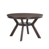 Streamdale Furniture Streamdale 47" Round Modern Rubber Wood Dining Table
