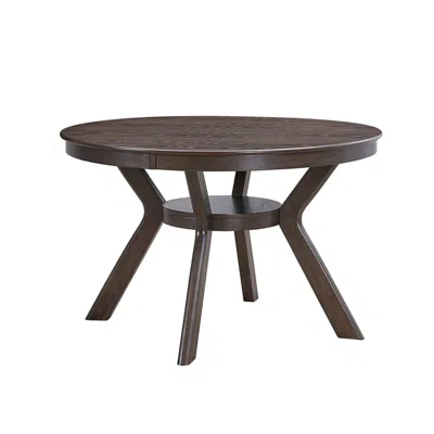 Streamdale Furniture Streamdale 47" Round Modern Rubber Wood Dining Table