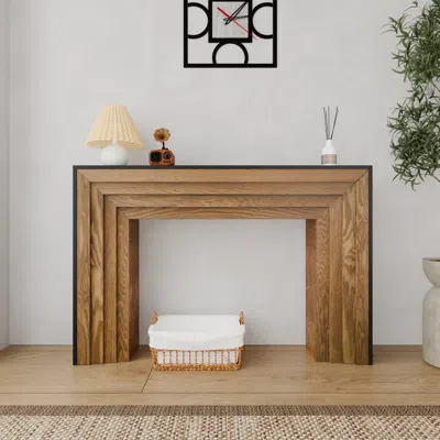 Streamdale Furniture Streamdale 47in Modern Wood Console/entry Table - Rustic & Contemporary