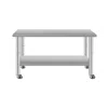 Streamdale Furniture Streamdale 48" Stainless Steel Kitchen Prep Table W/ Wheels