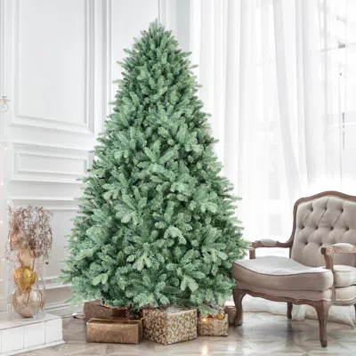 Streamdale Furniture Streamdale 4ft Blue-green Tint Christmas Tree 592 Tips Hinged Branches Easy Assembly