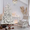 Streamdale Furniture Streamdale 4ft Flocked Christmas Tree W/ 150 Ul Lights & 21 Pine Cones - Snowy Pvc 366 Tips