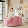 Streamdale Furniture Streamdale 4ft Memory Foam Bean Bag Chair - Soft Flannel Cover In Pink