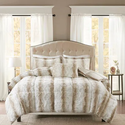 Streamdale Furniture Streamdale 4pc Faux Fur Comforter Set