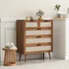 Streamdale Furniture Streamdale 5 Drawer Cabinet, Accent Storage Cabinet, Suitable For Living Room
