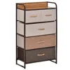 Streamdale Furniture Streamdale 5-drawer Fabric Dresser With Steel Frame And Foldable Drawers