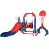 Streamdale Furniture Streamdale 5-in-1 Interactive Toddler Playset Giraffe Design With Slide, Swing, And Ball Games