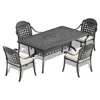 Streamdale Furniture Streamdale 5-piece Set Of All-weather Cast Aluminum Dining Furniture Set