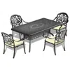 Streamdale Furniture Streamdale 5-piece Set Of All-weather Cast Aluminum Dining Furniture Set