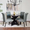 Streamdale Furniture Streamdale 5-piece Dining Set, Cross-buck Dining Table With 4 Stylish Chairs
