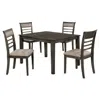 Streamdale Furniture Streamdale 5 Piece Dining Set: Weathered Gray Table