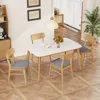 Streamdale Furniture Streamdale 5-piece Dining Set: Wood Table & Upholstered Chairs