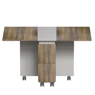 Streamdale Furniture Streamdale 5-piece Extendable Dining Table Set With Storage