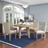 Streamdale Furniture Streamdale 5-piece Farmhouse Dining Table Set Wood Round Extendable Dining
