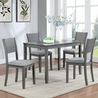 Streamdale Furniture Streamdale 5 Piece Modern Dining Set