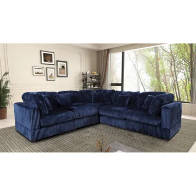 Streamdale Furniture Streamdale 5 Piece Modular Sectional Sofa With 5/pillow