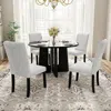 Streamdale Furniture Streamdale 5-piece Round Dining Set: Chairs & 43" Table