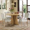Streamdale Furniture Streamdale 5-piece Round Dining Set For 4 - Retro Kitchen Table & Chairs