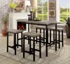 Streamdale Furniture Streamdale 5 Piece Two Tone Counter Height Dining Table Set