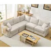 Streamdale Furniture Streamdale 5-seat Modular Sectional Sofa, Convertible L-shaped Couch, Linen